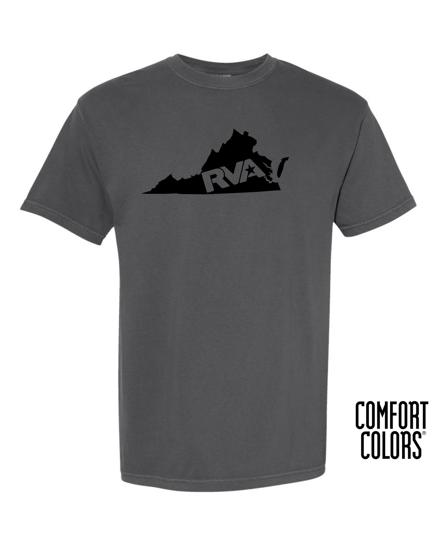 RVA State T-Shirt - Pepper/Black