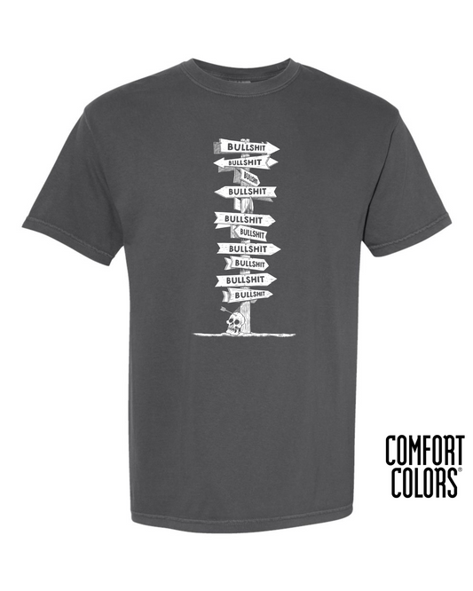 Bullshit T-Shirt - Graphite/White