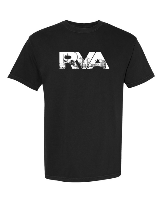 RVA Logo Skyline T-Shirt - Black/White