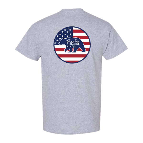 Beale's Beer t-shirt back print mockup