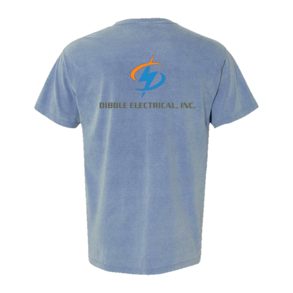 Dibble Electrical t-shirt back print mockup