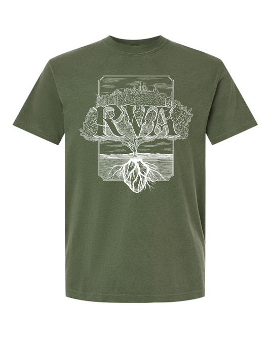 RVA Rooted T-Shirt - Hemp/White