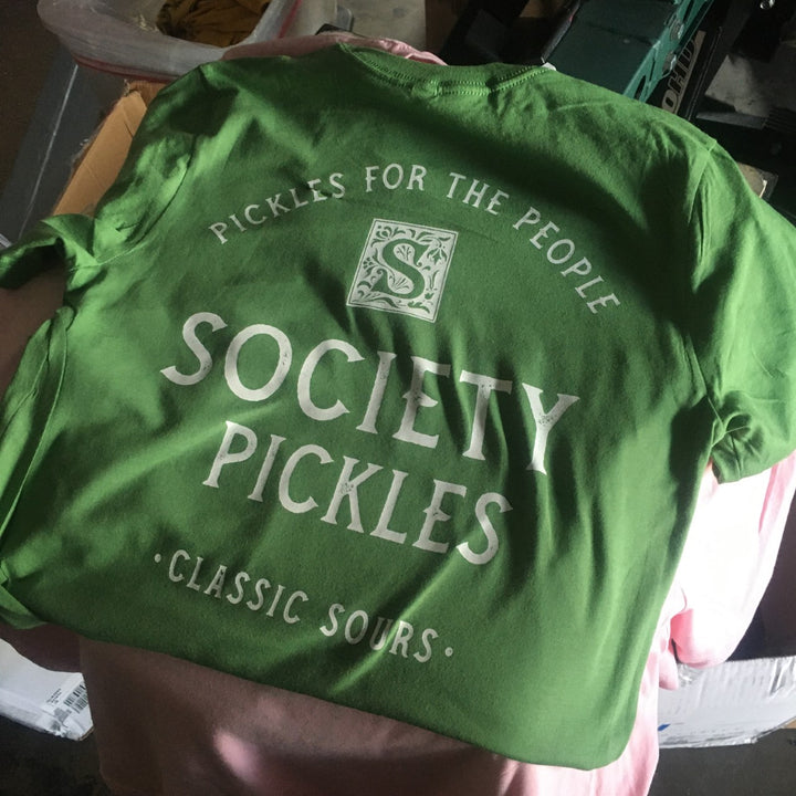 Finished Secret Sandwich Society t-shirt back print, screen printed by RVA Threads