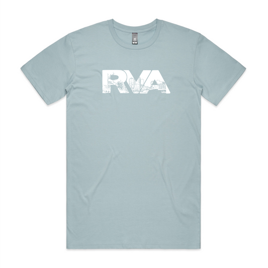 Skyline T-Shirt - Pale Blue/White