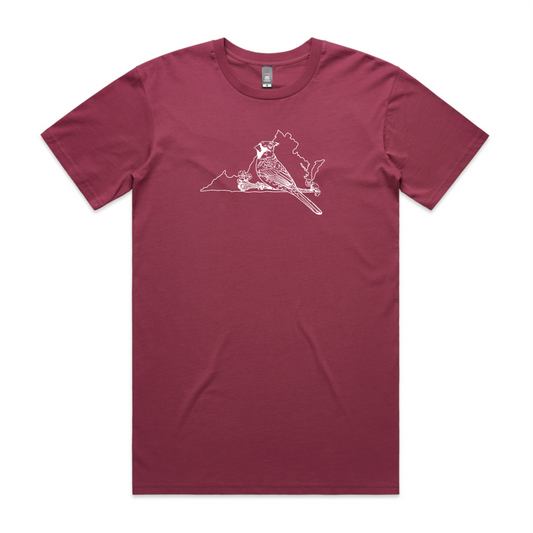 Cardinal T-Shirt - Berry/White