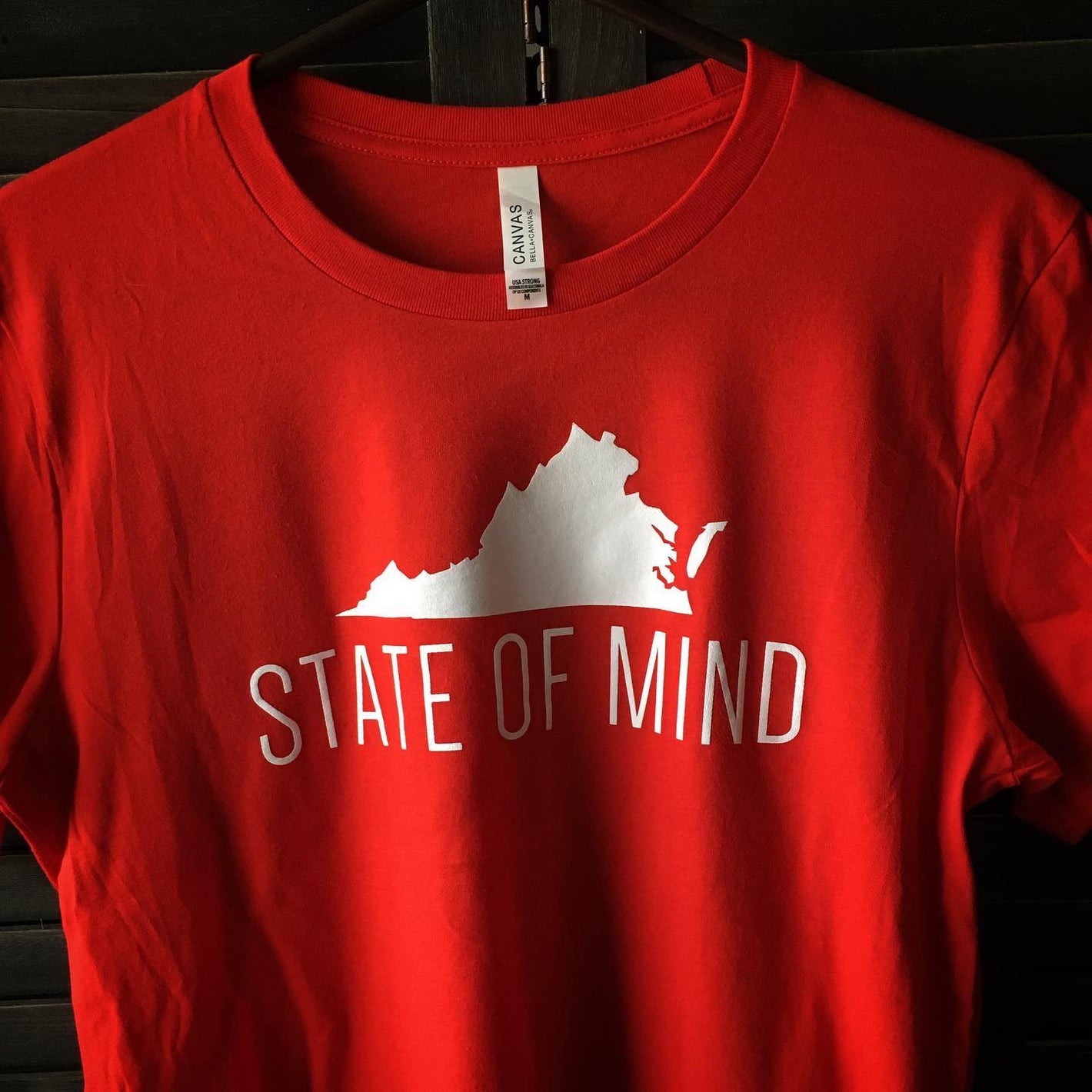 Virginia state of mind custom screen printed t-shirt logo rva