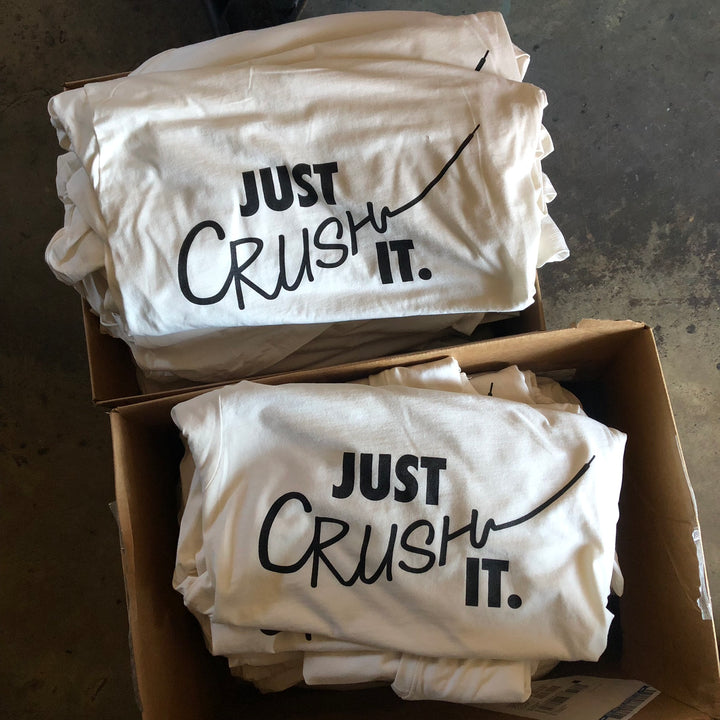 Finished Chix t-shirt back print, screen printed by RVA Threads